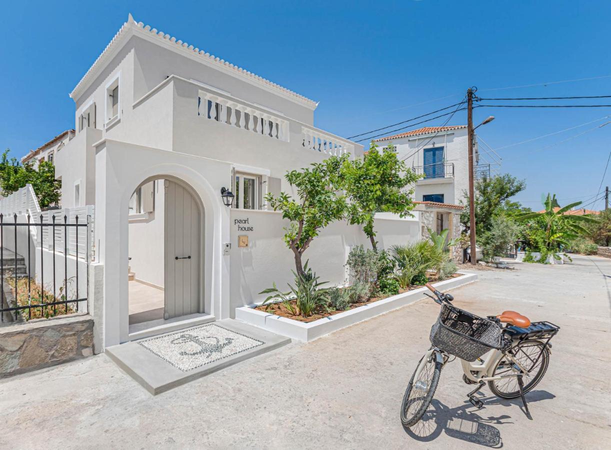 Pearl House - Luxurious New Beach Villa In Spetses Stunning View Ligoneri Eksteriør billede