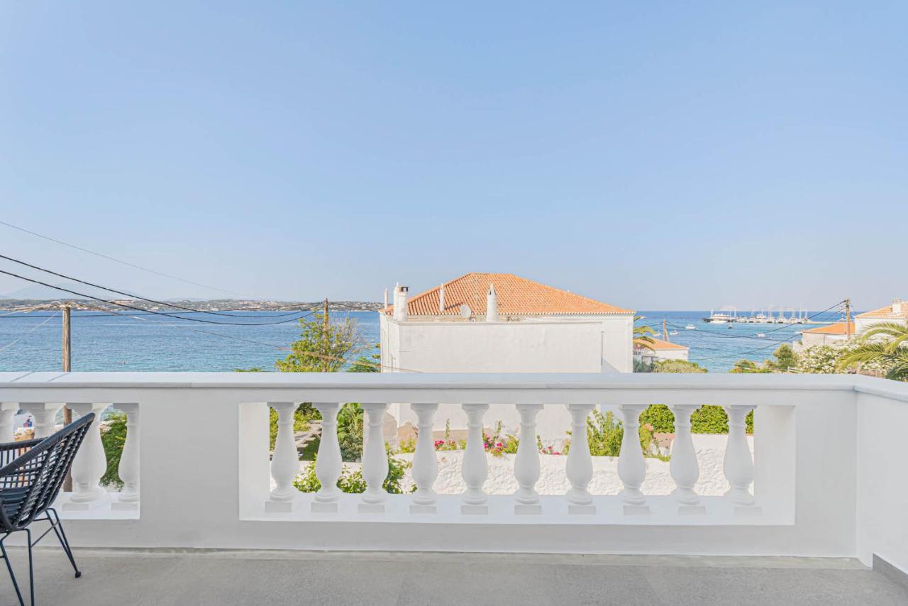 Pearl House - Luxurious New Beach Villa In Spetses Stunning View Ligoneri Eksteriør billede