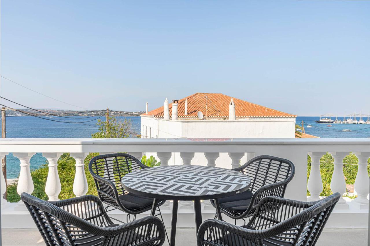 Pearl House - Luxurious New Beach Villa In Spetses Stunning View Ligoneri Eksteriør billede