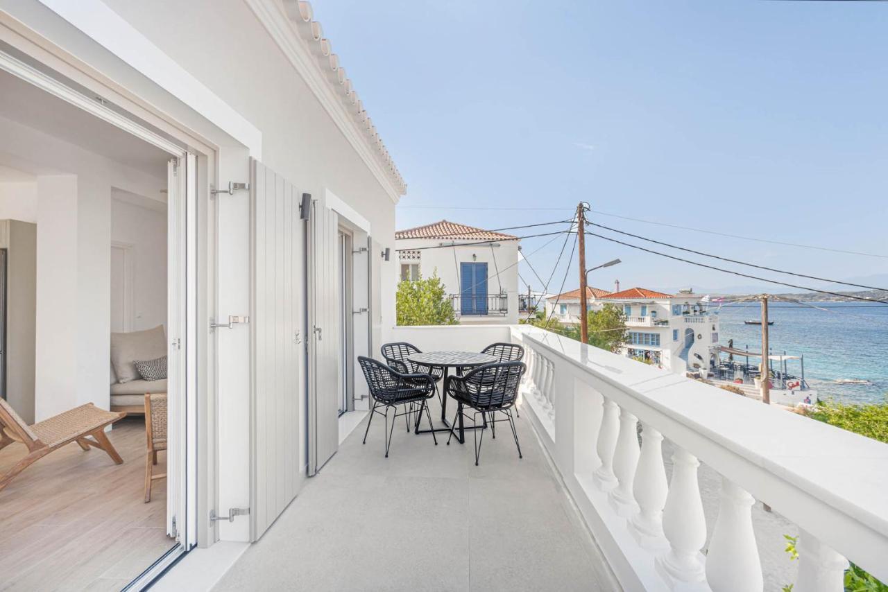 Pearl House - Luxurious New Beach Villa In Spetses Stunning View Ligoneri Eksteriør billede