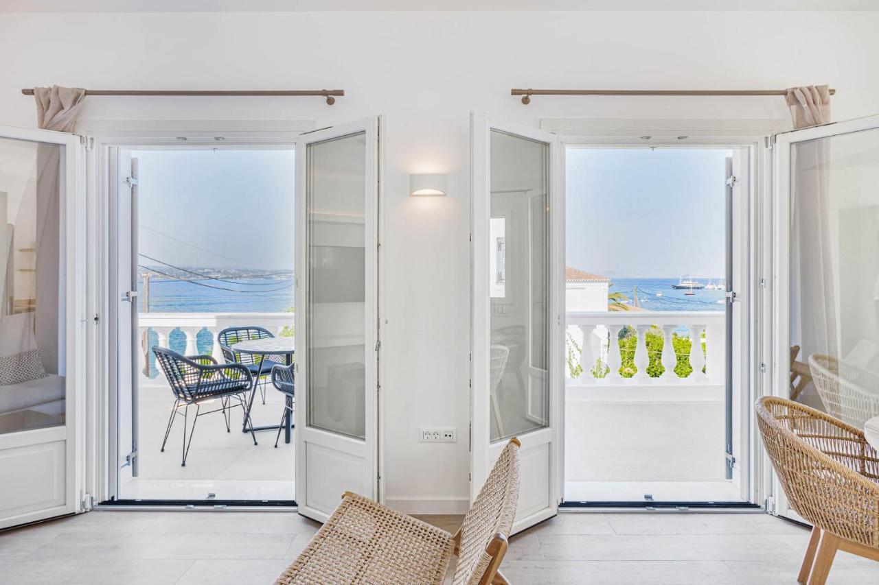 Pearl House - Luxurious New Beach Villa In Spetses Stunning View Ligoneri Eksteriør billede
