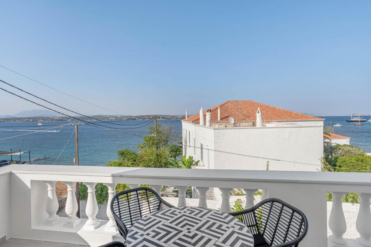 Pearl House - Luxurious New Beach Villa In Spetses Stunning View Ligoneri Eksteriør billede