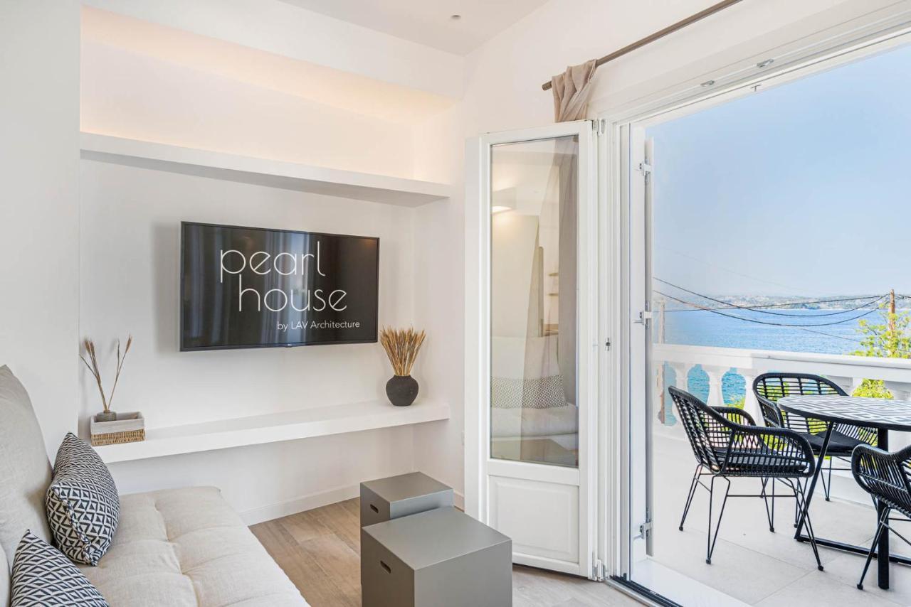 Pearl House - Luxurious New Beach Villa In Spetses Stunning View Ligoneri Eksteriør billede